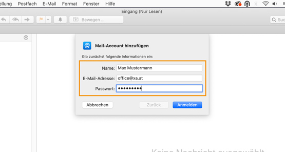 Accountdaten