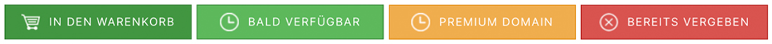 Domain Check Status von Domainion