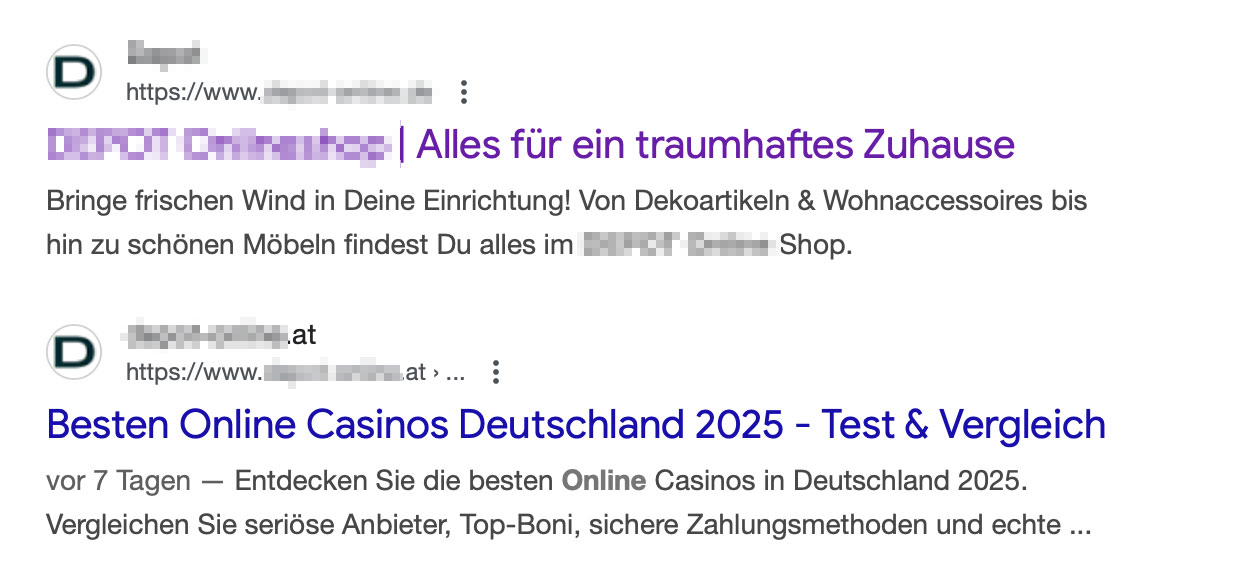 Imageschaden wegen Fake Shops und Glücksspielwerbung