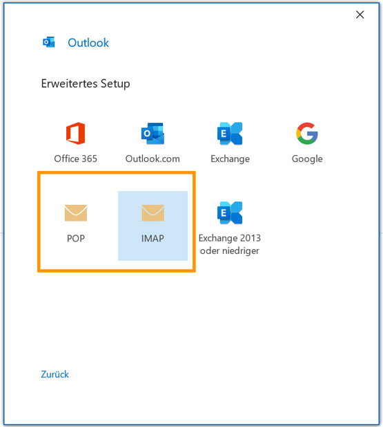 Erweitertes Setup