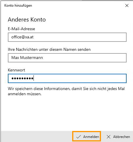 Kontodaten